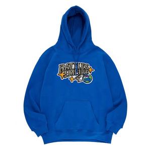 Sweat-shirts en molleton de coton pour hommes, de haute qualité, avec broderie 3D en chenille, style streetwear, vente en gros - Product Image 4