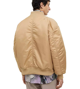 Chaqueta de Piloto Americana Retro Personalizada con Cuello Alto para la Moda Urbana de Primavera, Altamente Versátil y en Color Sólido - Product Image 6