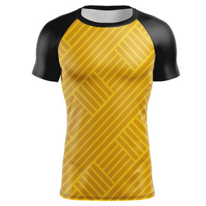 Premium Stitching Sports Custom Heat-Transfer Printed 140g Polyester/Nylon Full Sleeve MMA Rash Guard <b>Compression</b> Breathable - Product Image 1