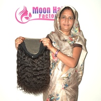 Wig rambut manusia keriting Remy India 100% mewah, volume alami, full cap lace front, double weft, ikal lembut terdefinisi, natural