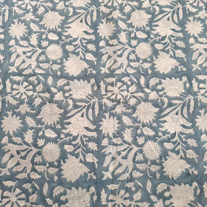 100% pur coton tissu beau indien Floral main bloc impression tissu pour femmes garçons vêtements sacs rideaux couvre - Product Image 1