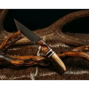 Couteau à Découper Burraq Personnalisé Fait Main en Acier Inoxydable de 9 Pouces avec Manche en Résine et Étui en Cuir pour Utilisation en Extérieur et Cadeau - DIY OEM - Product Image 5