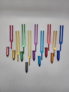 Juego de Diapasones de Alta Calidad, 9 Piezas Profesionales COMPLETAS, Sin Peso, Codificados por Colores, para Chakras - Product Image 4