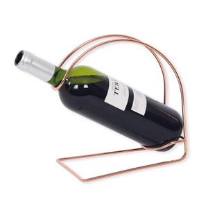 Elegante estante decorativo para vinos de nuevo diseño, estante metálico para exhibir botellas de vino, soporte para botellas de vino con cadena. - Product Image 1