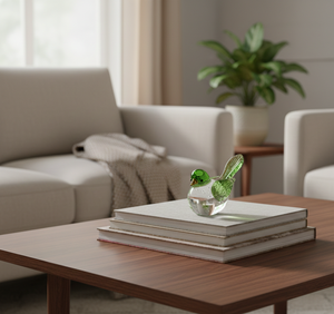 Figura de Pájaro de Cristal Hecha a Mano, Decoración Artística de Cristal, Pisapapeles, Adorno para el Hogar, Oficina o Tablero de Auto, Artículo de Regalo Decorativo - Product Image 4