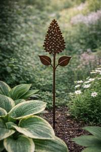 Décoration de jardin en métal en forme de soleil, style simple et rustique pour la cour et la terrasse - Product Image 4
