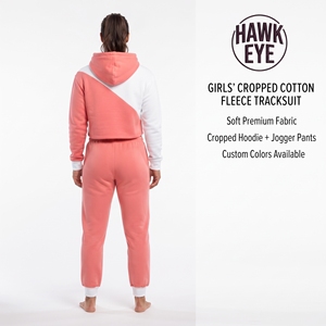 Ensemble de survêtement d'hiver personnalisé pour femmes, veste en polaire zippée courte et pantalon de jogging - Product Image 3