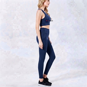 Ensemble de yoga pour femmes, vêtements de sport et de fitness, prix bas, taille haute, haut sans manches, ensemble 2 pièces de qualité supérieure pour femmes - Product Image 4