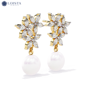 Messi Jewelry Custom Jewelry Lab Grown Diamond <b>Cluster</b> Stud Earrings Women Jewelry - Product Image 2
