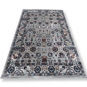 Alfombra Vintage con Borde Floral Azul para Sala de Estar, Dormitorio, Piso Interior, Patrón Clásico, Decoración del Hogar, Alfombras de Interior - Product Image 2