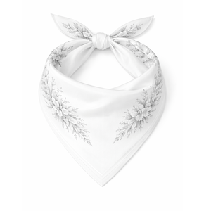 Pañuelo triangular tipo bandana, pañuelo para la cabeza y el cuello, de algodón y seda, estampado, de color liso, ligero, informal, unisex, accesorio de moda para verano - Product Image 1