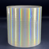 Film de lamination holographique brillant effet arc-en-ciel froid pour étiquettes autocollantes/sacs cadeaux/boîtes cosmétiques Impression flexible
