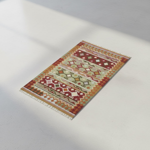 Alfombra Kilim de Lana Hecha a Mano, Tejido Plano, Abstracta, Ecológica, Antideslizante, Alfombra Tradicional para Sala de Estar y Decoración del Hogar - Product Image 6