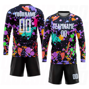Custom Graffiti Pattern White <b>Light</b> Blue Sublimation Soccer Uniform Jersey Breathable Athletic Football Kit Personalized Team - Product Image 4