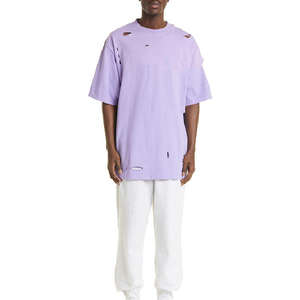 Camiseta de algodón 100% desgastada para hombre, precio mayorista, ajuste holgado, venta en línea, camiseta de alta calidad con estampado personalizado para hombre - Product Image 2