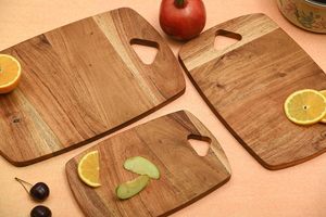 Bandeja de Madera Estilo 2026 Especial para Eid con Asa de Metal Plateado, Bandeja de Servir de Madera de Estilo Árabe y Turco Moderno, Superventas - Product Image 3