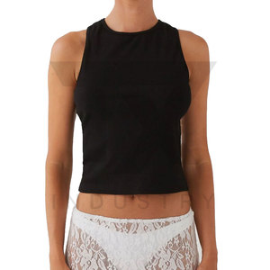 Camiseta sin Mangas para Mujer, Superventas, de la Mejor Calidad, Tejida en Algodón/Bambú, Estilo Deportivo con Logotipo Frontal, Transpirable y Ecológica - Product Image 1
