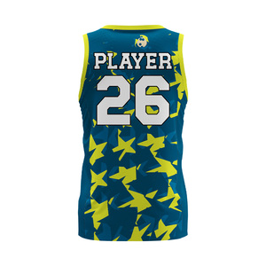 Camiseta de Baloncesto Personalizada con Logotipo Frontal Impreso por Transferencia de Calor, Transpirable, que Absorbe la Humedad, Talla Grande, sin Mangas, Cuello en V - Product Image 2