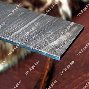 UA Supplies Couteau à lame vierge en acier Damas forgé à la main, pleine longueur de lame, 10 pouces, motif torsadé, qualité industrielle/DIY, sur mesure ODM - Product Image 3