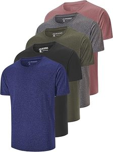 <b>Men's</b> Solid Color Short Sleeve O-Neck 100% Cotton Jersey T-Shirt Regular Fit Casual Hip Hop Quick Dry Breathable Knitted Fabric - Product Image 4