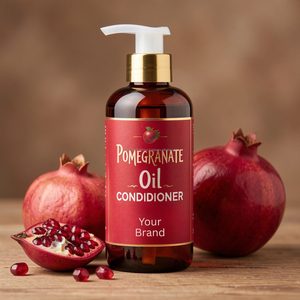 Après-shampoing à l'huile de grenade pour cheveux secs et abîmés, formule nourrissante en profondeur, lissante, anti-frisottis, brillance et renforcement. - Product Image 3