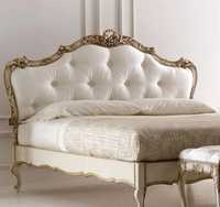 Ensemble de chambre à coucher en bois de style français, meubles de chambre à coucher en rotin, ensemble de chambre à coucher avec cadre en bois massif, idéal pour la maison, la villa, les mariages