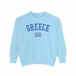 Greece Custom <b>Mock</b> <b>Neck</b> Cotton Fleece Sweatshirt Leopard Polka Dot Chenille Letter Embroidery Tackle Twill Unisex Pullover - Product Image 3