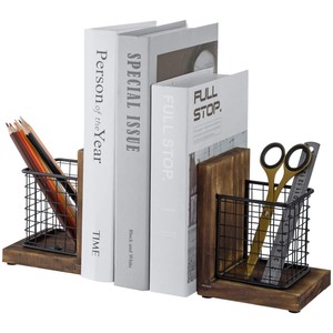 Serre-livres en bois de Sheesham avec motif Jali et chevilles en laiton – Vente en gros Inde - Product Image 3