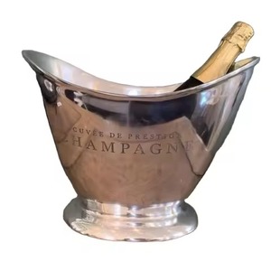 Bac à glace en métal pour la restauration, seau isotherme en acier inoxydable pour fêtes, refroidisseur de vin et de bière pour événements - Product Image 6