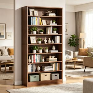 Libreria Girevole Salvaspazio per Camera da Letto e Soggiorno - Product Image 1