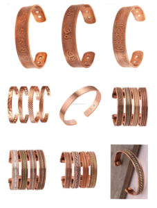 Magnetic Copper <b>Bracelet</b> with Stylish Look for Men and Women Durable Fashion Accessory Known for Pain Relief and Wellness Use - Product Image 2