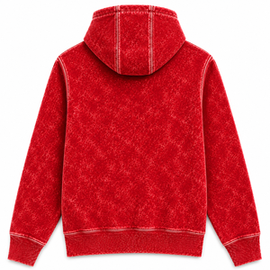 Sweat à capuche zippé pour homme OEM, logo personnalisé, effet délavé vintage, molleton, style streetwear - Product Image 6
