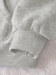 Premium French Terry Women's Gym Hoodie Custom <b>Cropped</b> <b>Zip</b> <b>Up</b> Fitness Activewear Jacket - Product Image 2