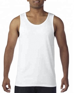 Camiseta sin Mangas Personalizada con Logotipo para Hombre, 100% Algodón, Lavado Ácido, Ropa Deportiva, Tejida, Colorida, para Atletismo - Product Image 5