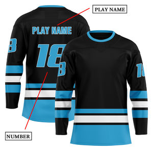 Maillot de hockey sur glace personnalisé OEM, sublimé ou brodé, uniforme d'équipe unisexe, fournisseur en gros - Product Image 4
