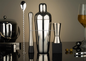 Ensemble complet de bar en acier inoxydable avec seau à glace – Kit shaker à cocktails et ouvre-bouteille - Product Image 2