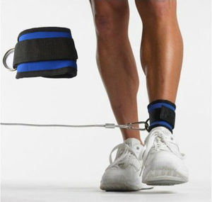 Attelle de cheville réglable et respirante unisexe en Spandex et Nylon à double anneau pour entraînement de fitness, protection complète et durable - Product Image 6