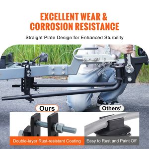 Kit d'attelage de distribution de poids de 1,000 lb Contrôle du balancement Tige en acier massif de 2 à 5/16 en alliage d'acier Remorques de camion revêtues de poudre - Product Image 5