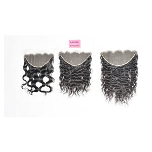 Perruque indienne 13*6 Frontal Machine Double Weft Weaving, couleur naturelle, pour femme, double trame tissée à la machine, ondulations profondes, non traitée, sans cheveux humains - Product Image 5