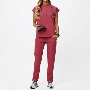 Custom Medical <b>Scrubs</b> <b>Set</b> Nurse Uniform Breathable Comfortable Hospital Workwear OEM Trusted Supplier <b>Scrub</b> Suits OEM - Product Image 3
