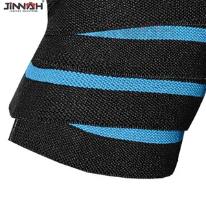 สายรัดปรับระดับได้สำหรับป้องกันเข่าและข้อศอก พร้อมแถบยืดหยุ่นสำหรับออกกำลังกาย ยกน้ำหนัก ฝึกซ้อม เพาเวอร์ลิฟติ้ง แผ่นรองรับ - Product Image 2