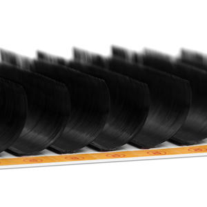 Extensions de cils en cachemire effet plume, volume mat, les plus vendues, faciles à poser, en plateaux, vente en gros avec logo personnalisé, éventail rapide - Product Image 1