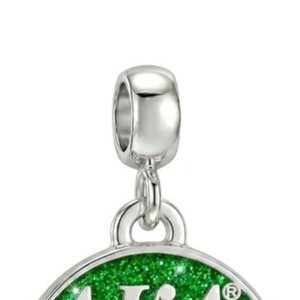   Bracelet pour femme fabriqué en 1992, élégant, couleur vert et argent, bijou à breloques, accessoire de mode pour poignet, inspiré des sororités, qualité supérieure - Product Image 4