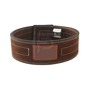 PROFIT SPORTS Cowhide Brown Bodybuilding Lever Power Lifting <b>Belt</b>-Heavy Duty Non-Slip Gym Fitness Training Weightlifting <b>Belt</b> - Product Image 3