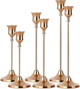 Porte-bougie de style vintage, 2 ensembles de 6 pièces pour une décoration intérieure classique, cadeau idéal pour un déménagement, un mariage et un anniversaire - Product Image 1