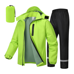 Combinaison de pluie pour aventures en plein air, légère, imperméable, vêtements professionnels, fabrication en usine - Product Image 1