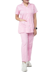 Conjunto de Uniforme Médico Personalizado, Top Corto Elástico para Spa, Unisex, Ajustable, de Poliéster y Spandex, Talla Grande - Product Image 5
