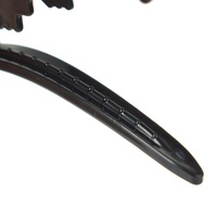 6 pièces noir mat Crocodile outils d'extension de cheveux Salon pince de coiffure en plastique pince à griffes Barrette section de cheveux pinces de maintien