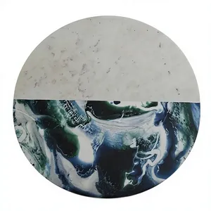 Elegant Design Marble Resin Cheese <b>Board</b> Latest Resin Chopping <b>Board</b> Charcuterie <b>Board</b> Table Decoration Home and Kitchen <b>Tools</b> - Product Image 1