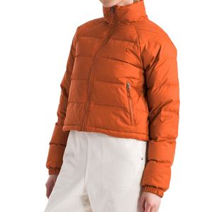 Exclusive <b>Cropped</b> <b>Puffer</b> Coat Women Stand Collar Lightweight Quilted <b>Jacket</b> Detachable Collar Winter Bubble Design 100% - Product Image 3